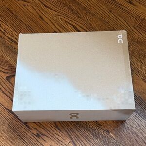 On Running Tan White Empty Shoe Box